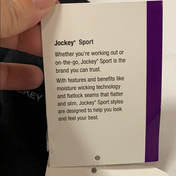 NWT Jockey Sport workout tights. Size medium - Picture 3 of 6